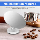 1Pc Espresso Extraction Shot Mirror Stainless Steel Reflector Magnetic Base Multi Directional Rotating Coffee Extractor Mirror