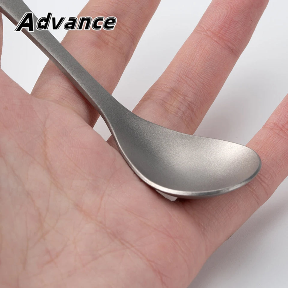 Small Size Titanium Alloy Spoon Outdoor Camping Coffee Mixing Spoon
