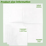 600 and 300 Pieces of White Napkins, 9× 9inch Double-Layer Disposable Dining Napkins, Foldable to 4.5× 4.5inch , Soft and Absorbent, Suitable for Home, Restaurant, Wedding, Party, and Commercial Use