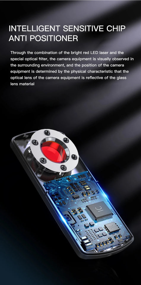 Hidden Camera Detector Anti Spy Gadget Professional Hunter Wireless Signal Car GPS Infrared Search Wiretapping Bug Mini Devices