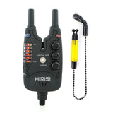 Hirisi Carp Fishing Bite Alarms Set with Swingers, LED Bite Indicator, Waterproof Fishing Alarm for Coarse Fishing
