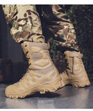 Special Forces Desert Combat Tactical Men's Tall Boots Wear-resistant Training Boots Waterproof Outdoor Mountaineering Sports Cl