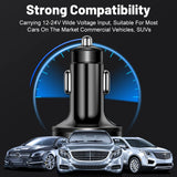 6 In 1 Car Charger Total 100W Super Fast Charging Multi-port Voltage Car With Vehicle Digital Display Mobile car Phone Charger