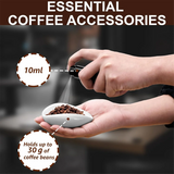 Coffee Bean Dosing Cup and RDT Spray Bottle and Spoon 3-Piece Set, Coffee Bar Accessories, Ceramic Dosing Vessels White HOT