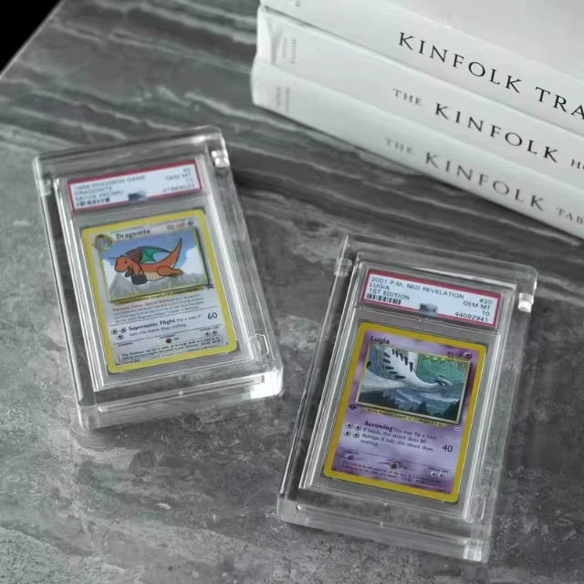Custom Magnet Acrylic Graded Card Collectible Slab Acrylic Display Case for CGC BGS TCG Grading Card Slab Protector