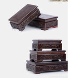Premium Wooden Pedestal Display Shelf - Ideal for Bonsai Plants, Mini Flower Pots, Coffee/Tea Sets & Figurines | Standing Base
