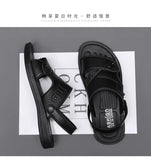 Summer Men's Sandals Leisure Beach Shoes Male Holiday Slippers Outdoor Retro Comfortable Casual Sandals leather Men Slippers