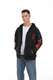 Y2K Anime Hoodies Men Ukiyoe Oversized Loose Vintage Acid Wash Hooded Sweatshirt Women Goth Harajuku Cotton Long Sleeve Pullover
