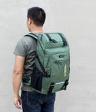 50L Waterproof Hiking Camping Travel Backpack Men Women Outdoor Large Capacity Mountain Climbing Bag Oxford Luggage Rucksack