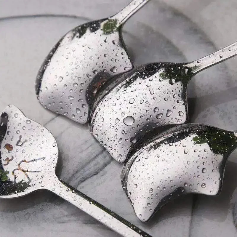 Funny Cat Spoons Cute Cartoon Meow Teaspoons for Coffee Dessert Cake Long Tail Spoon Birthday Gift Kitchen Tableware Accessories