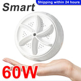Portable Turbo Washing Machine Hight Power Mini Ultrasonic Washer for Baby Clothes Underwear Socks Business Trip Travel USB