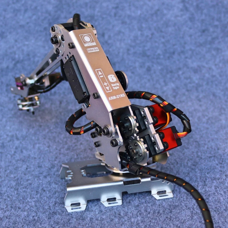 New 6 Dof Robotic Arm Manipulator Industrial Robot Model with MG996R Servos for Arduino Robot Arm DIY Kit Suction Cup STEM Toys