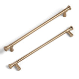 Goo-Ki Antique Brass Stainless Steel Cabinet Handles T Bar Knobs Modern Drawer Pulls for Kitchen Cabinet Hardware for Bedroom