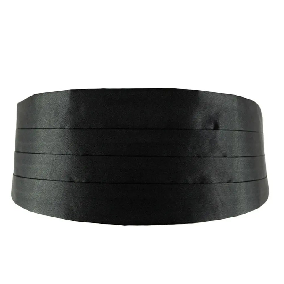 Gentleman Solid Wide Silk Satin Elastic Belly Band Tuxedo Cummerbund Commercial Banquet Model Business  Without Bowtie