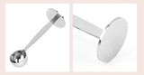 Stainless Steel Stand Tamper Spoon Tools 2 In 1 Coffee Scoop Portable Coffee Powder Measuring Scoops