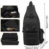 Concealed Carry Bag Tactical Crossbody Sling Backpack Shoulder Gun Holster Bag Chest Pack EDC Pouch Pistol Holster Bag Hunting