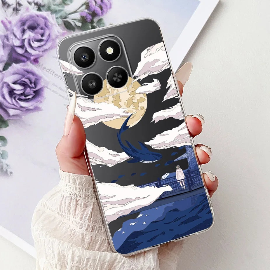 For Honor 400 Smart 5G Case LGN-NX1 Cute Cartoon Painted Cover Soft Slim Phone Case For Honor X7d HonorX7d Honor400 Smart Fundas