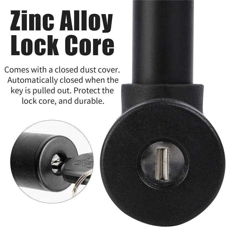 WEST BIKING Bicycle U Lock MTB Road Bike Padlock Portable Anti-theft Safety Motorcycle Scooter Cycling Lock Bicycle Accessories