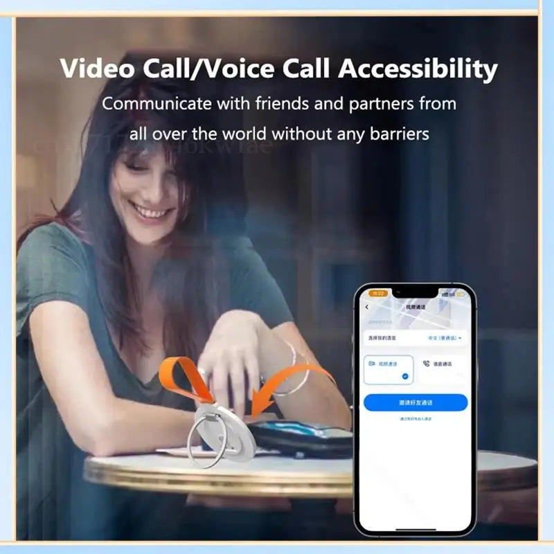 -A60I Smart Translator AI 138 Languages Magnetic Simultaneous Interpretation Voice Call Text Photo Video