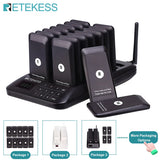 RETEKESS TD157 Restaurant Pager System Pagers 984ft Long Range Beepers for Food Truck Bars  Food Court No Vibration Mode