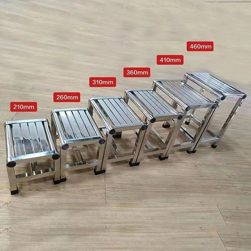 Simple Stainless Steel Stool Multi Functional Furniture Shoe Changing Stools Bath Footstool Portable Fishing Bench 걸상