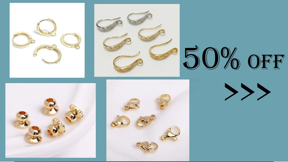 18k Gold Plated Spacer Beads For Bracelet Making,Separators For Beads,Jewelry Fittings,DIY Jewellery Making Supplies Wholesale