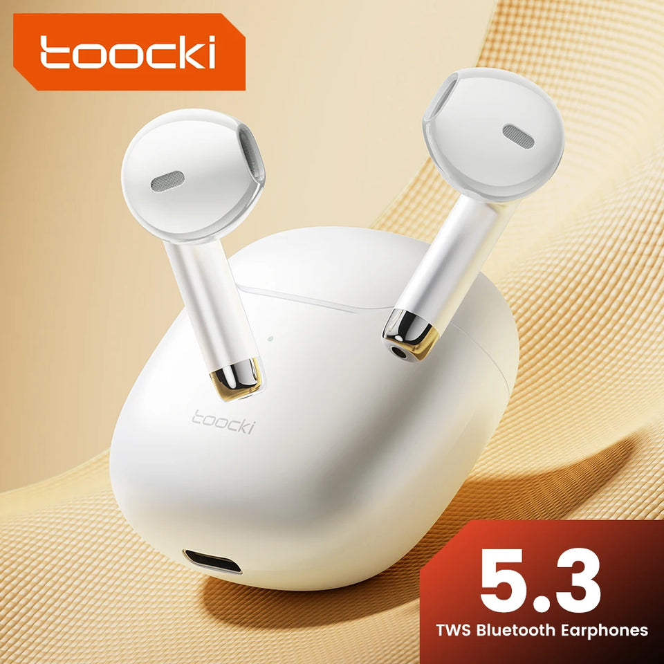 Toocki TWS Wireless Bluetooth Earphones 5.3 IPX4 Waterproof Headset 12M Transmission Distance Long Standby Earbuds Headphones