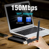 USB WiFi 150Mbps Adapter Mini 2.4G Wireless Network Card 802.11b/n/g/ac Network LAN Card Wifi Antenna Signal Receiver for PC