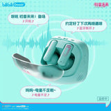 Hatsune Miku Touch Screen Interactive Wireless Bluetooth Anime Peripheral Headset Gift Box Cube Face Lcd Kids Toy Birthday Gift