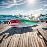 Luminous Squid Hook Squid Fishing Lure with 3D Eyes Cuttlefish Attracting Lure Glow In The Dark Squid Bait for Night Fishing