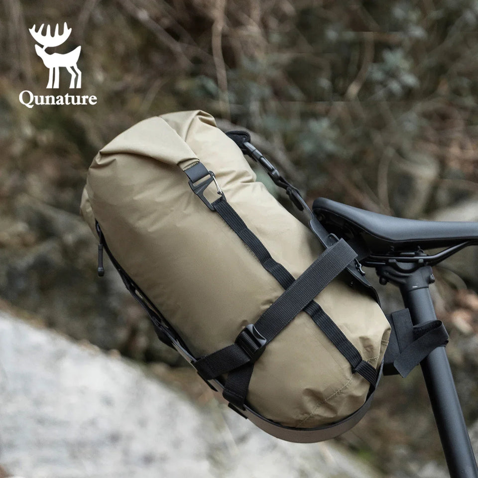Qunature Bikepacking Bicycle Mount 3/6/12L Waterproof Bag Set Lightweight Durable Shelf Holder for Road Bike Mtb Cycling