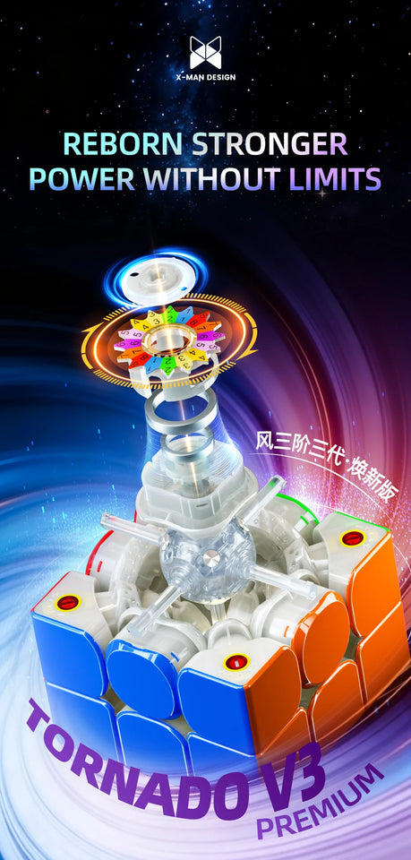 QiYi XMD Tornado V3 Premium 3x3 Flagship UV Magic Cube V3 Premium 3x3 Standard Premium 3x3 Pioneer UV Puzzle Toys Kid Gift