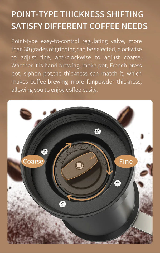 Manual Coffee Grinder Hand-Cranked Coffee Machine Home Small Manual Grinder Hand-Cranked Bean Grinder Coffee Bean Grinder