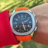 New Arrivals Specht&Sohne Brand Men Quartz Watches 40MM Rose Gold Stainless Steel  Male Functional 5167 Sports Wristwatch 5Bar