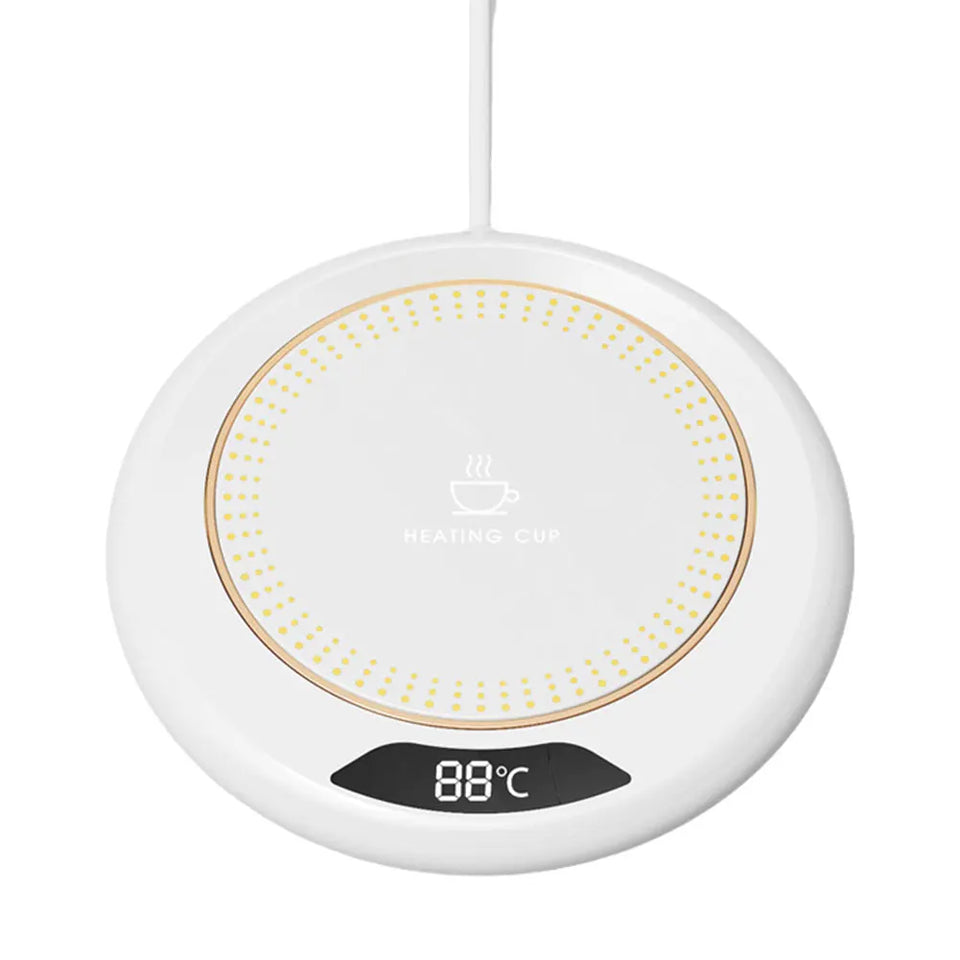 USB Coffee Mug Warmer with 3 Temperature Settings Smart Cup Warmer Electric Beverage Warmer for Hot Coffee Tea and Milk