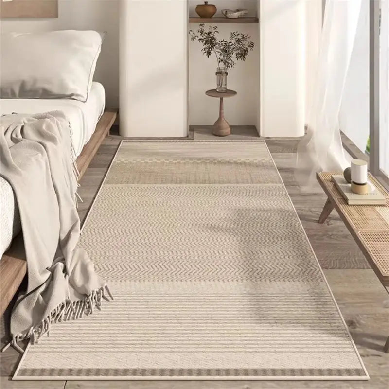 VIKAMA Bedside Carpet, Bedroom High-End Style, Living Room Long Sofa, Coffee Table, Room Floor Mat, Home Decoration