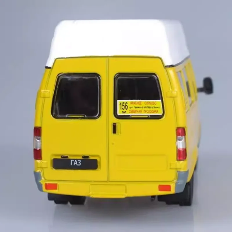Foreign Trade Russian Car 1:43 Alloy Car GAZ Commercial Vehicle Bus Model Ornament Simulation Decoration Gift Display Collection