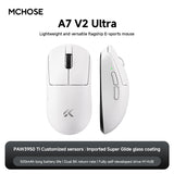 NEW MCHOSE A7 V2 E-sports mouse wireless Bluetooth tri-mode Ergonomics lightweight 8K gaming mice Customized PC accessory gifts