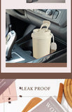Ceramic Lined Insulated Cup Travel Coffee Cup with Sealed Lid Reusable Ceramic Lining High Aesthetic Value