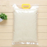 10pcs 5kg/10kg Rice Grain Packaging Bag Plastic with Handle Food Vacuum Bag Insect Proof Moisture-proof Food Storage Sealed Bag