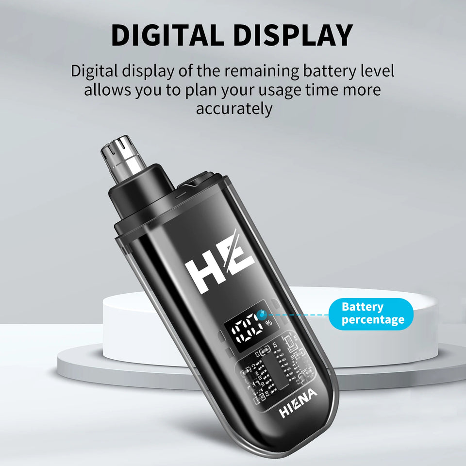 HIENA Electric Nose Hair Trimmer Mini Pocket Nose Ears Hair Eyebrow Trimmer for Men Rechargeable Clipper ﻿home appliance