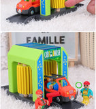 Set Police Thief Catching Building Block Suit Compatible With Wooden Train Track Plastic Police Station Children's Toys Gifts