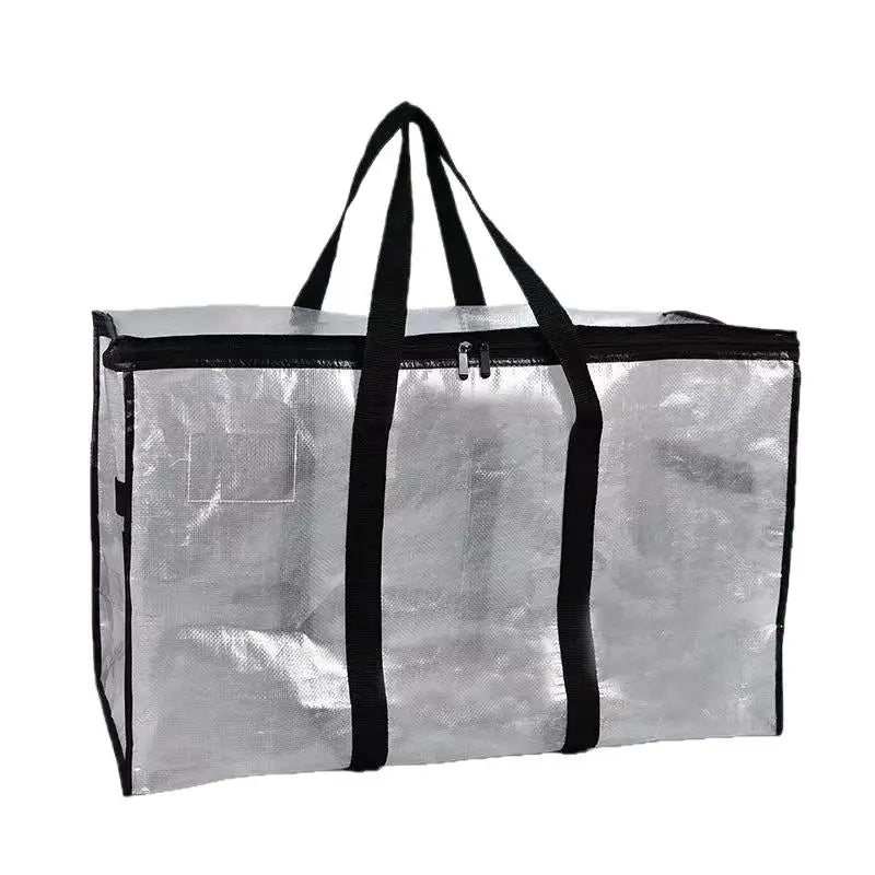 Large Capacity Closet Storage Bag; Sealed with Double Zipper, Transparent and Waterproof.