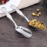 Stainless Steel Long Handle Teaspoon Measuring Shovel Spoon Vintage Loose Leaf Tea Scoop Coffee Bean Scooper Kitchen Sugar