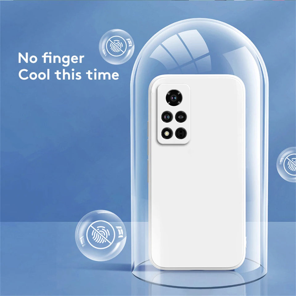 Luxury Original Phone Case for Xiaomi Mi 10T Pro Soft Square Liquid Silicone Camera Protection Covers Xiaomi Mi10T Pro Fundas