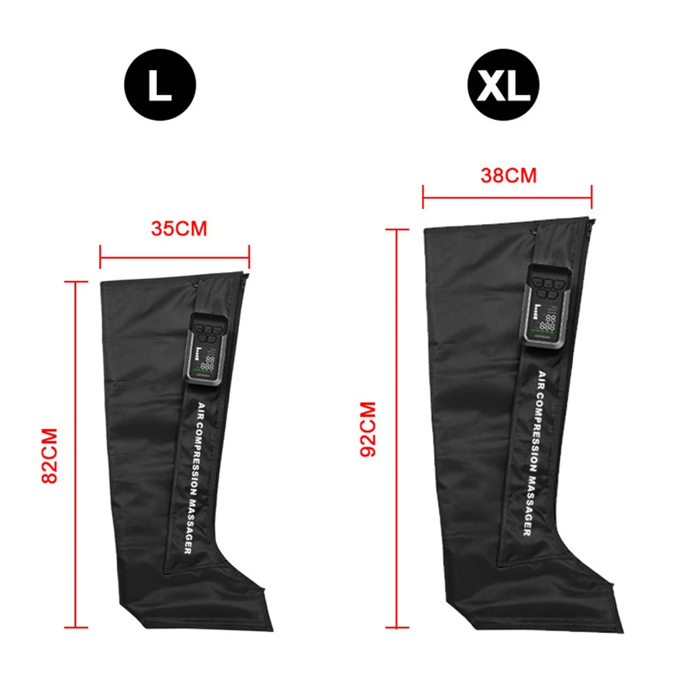 2025 New Arrival Cordless Legs And Feet Air Massage Therapy Recovery Boots Circulation Air Compression Full Leg Massager Machine
