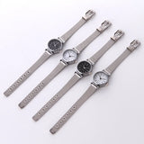 Fashion Watches for Women Female Watches Clock Luxury Wrist Watch White Stainless Steel Band Classic Quartz Watches Daily Gifts