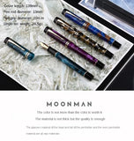 MAJOHN M600S Resin Pen 35 # Gold Plated Daming Tip Universal Type Student Adult Writing Practice Gift Ink Pen