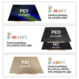 For Bambu Lab P1S P2S Build Plate A1 X1C Pei Texture 257x257 H1H PEY Peo Sheet Spring Steel For Bambulabs X1 Carbon Bambulab P1P