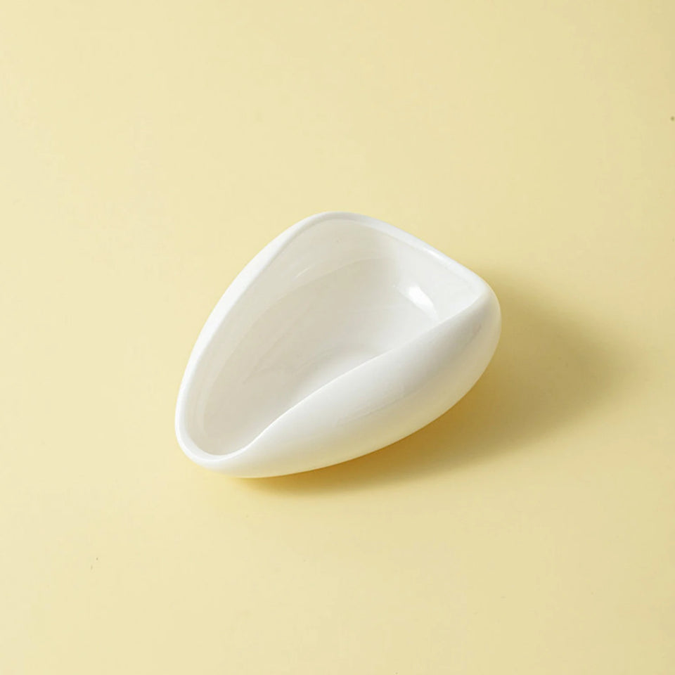 Ceramic Coffee Bean Dosing Cup, 35-40g Single Dose Measuring Tray for Coffee Bean and Tea, Chic Home Barista Tool Accessories